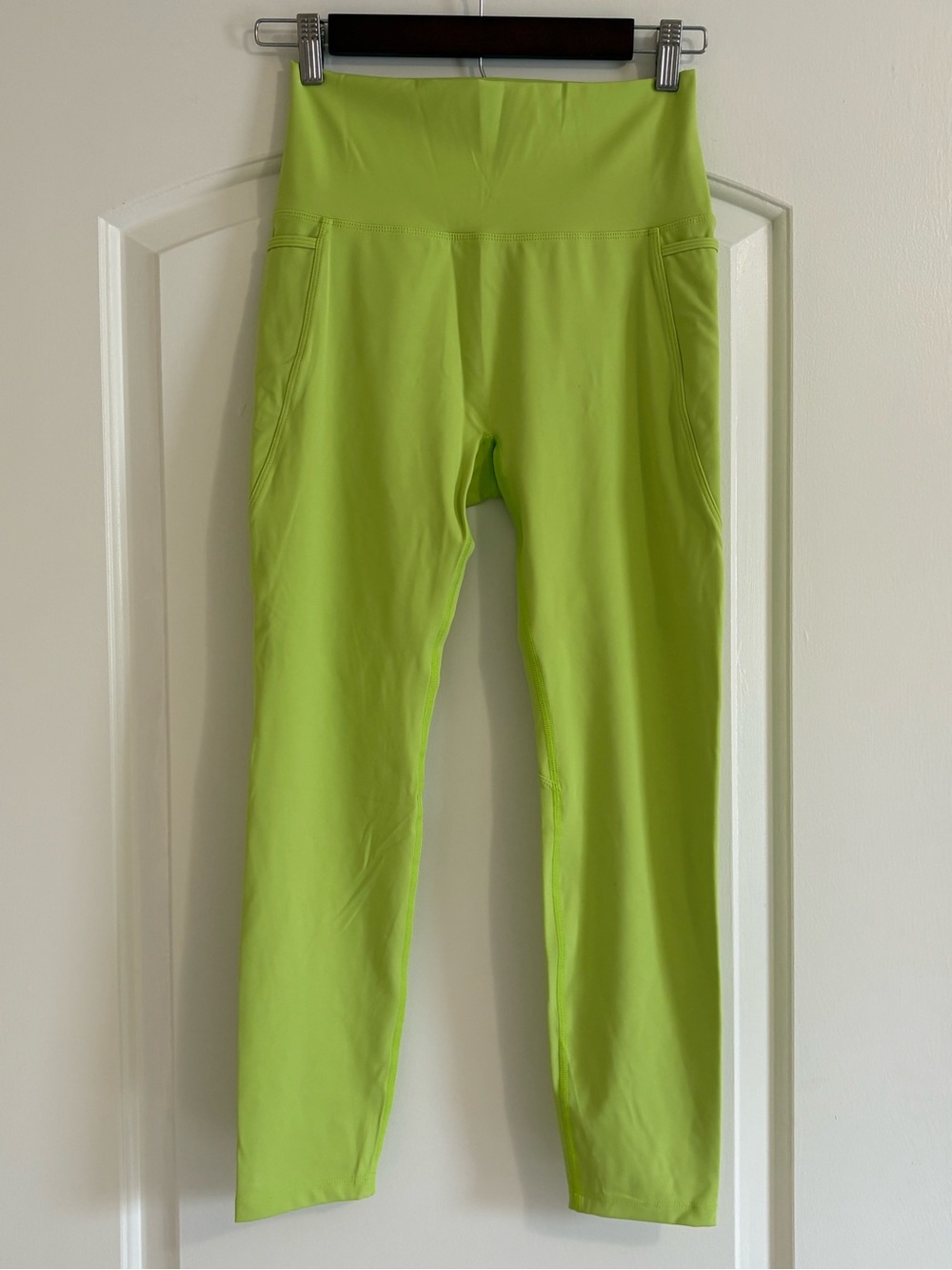 Born Primitive Eccentric Women’s Performance Athletic Leggings in Lime - Large